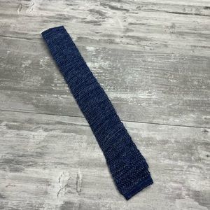 Ledbury Blue Heather Knit Sock Tie Linen Tie